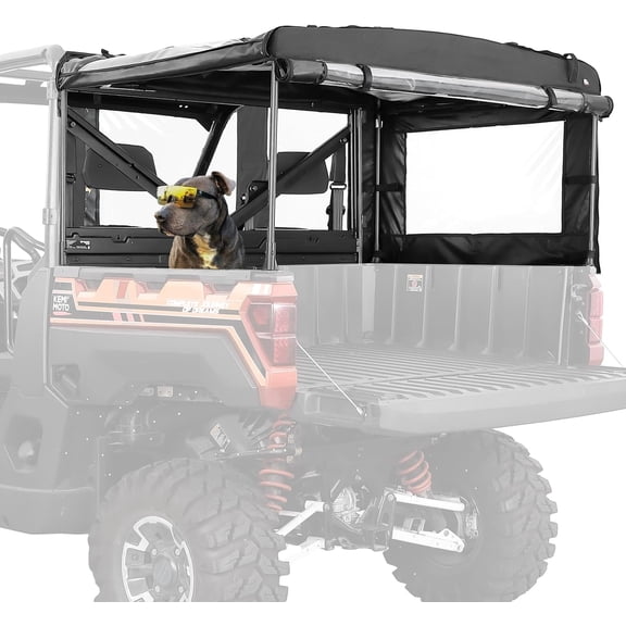 KEMIMOTO UTV Soft Cargo Camper Bed Cover Rack Compatible with Polaris Ranger 1000 / XP 1000 / Crew XP 1000/570 Full-Size 2013-2026