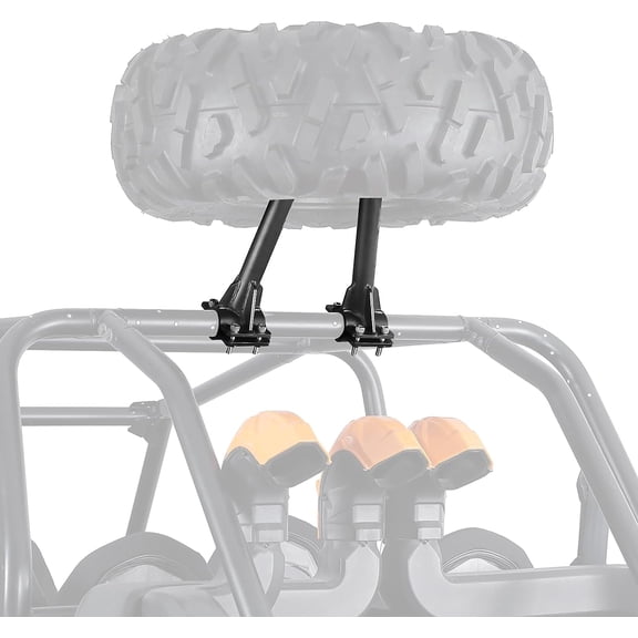 KEMIMOTO UTV Spare Tire Holder Spare Tire Mount Compatible with 1.5''-2'' Round Roll Cage Polaris RZR XP 1000 / 4 1000 Turbo Can-Am Maverick X3 Kawasaki Teryx
