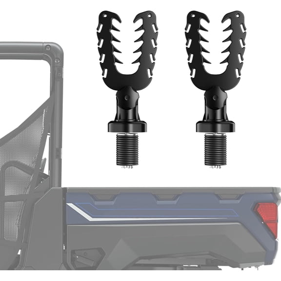 KEMIMOTO UTV Tool Holder Rack, Tie Down Anchor Compatible with Polaris Ranger General, Tool Holder Rack with Rubber Snubbers