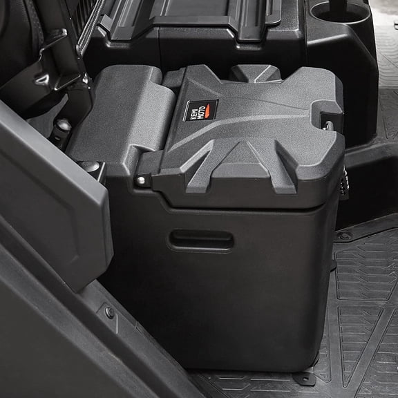 KEMIMOTO Under Seat Storage Box | 28.5L/7.53 Gal with Lock Replace #2882910 | Compatible with Polaris Ranger XP 1000/Crew | 2018-2025 2026