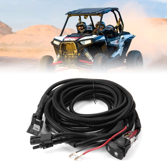 KEMIMOTO Upgraded Fan Override Switch Kit for Engine Cooling, Compatible with Polaris RZR, Ranger, Can-Am X3