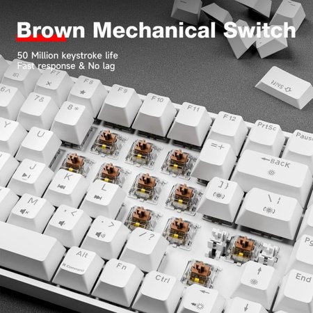 KEMOVE K87SE TKL Mechanical Gaming Keyboard teclado gaming pink key metal keyboard keypad s keyboard Pastel Color