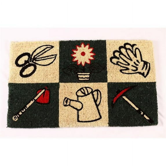 KEMPF 1752 18 in. x 30 in. Garden Tool Coco Mat - Natural