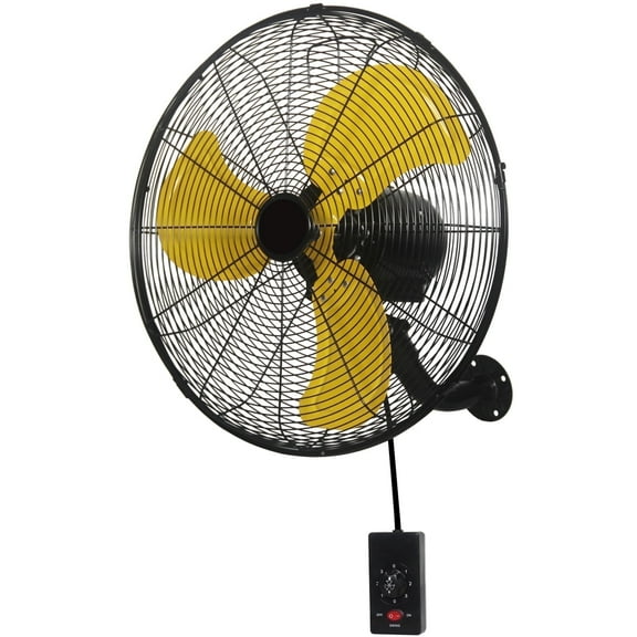 Ken Brown 20 inch Industrial Wall Mount Fan, 4460 CFM High Velocity with Oscillation, for Warehouse, Workshop, Garage and Basement
