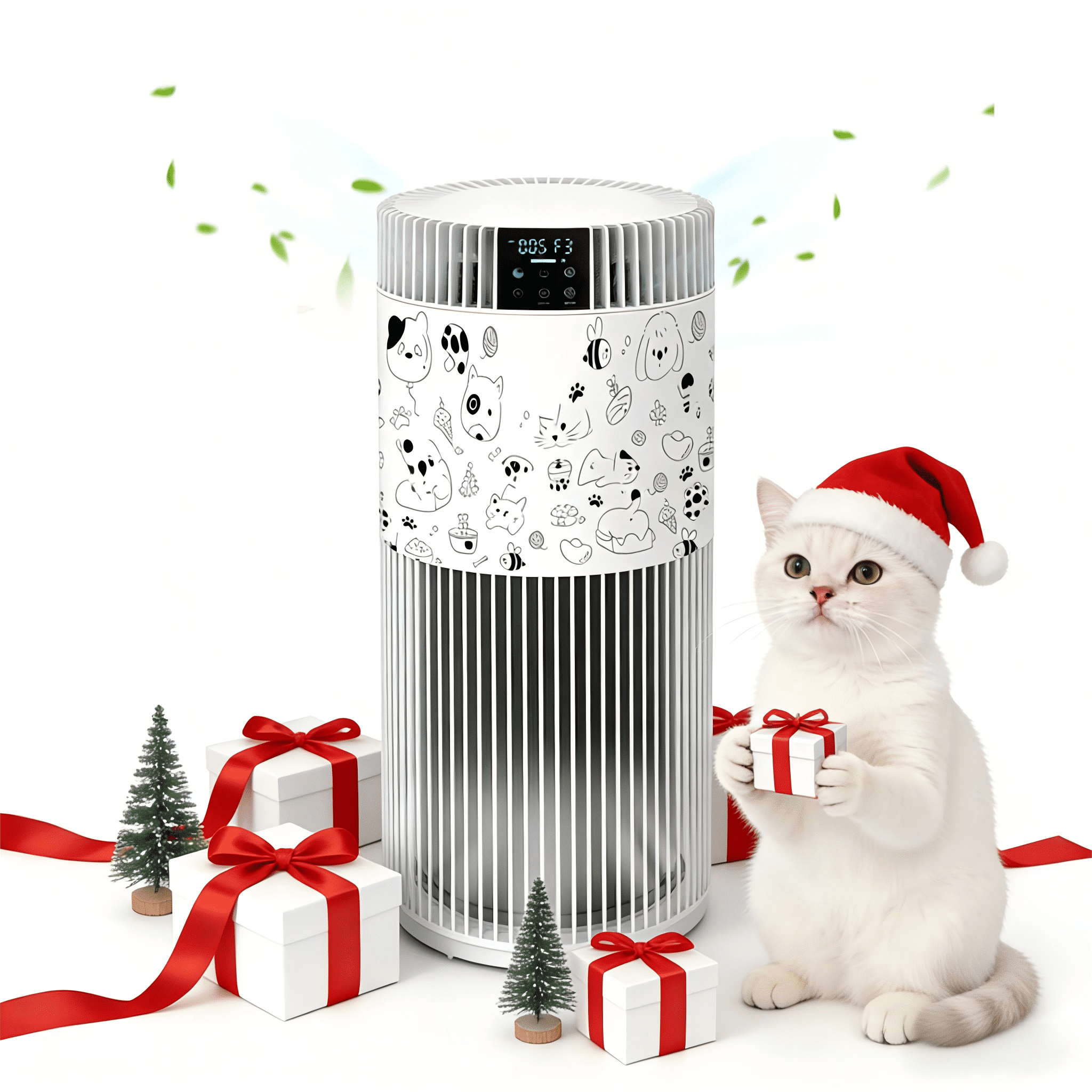 KEN BROWNAir Purifier for Home Large Room 2500 Ft² with Washable Filters, Pet Air Purifier for Bedroom with PM2.5 Sensor, 20dB Sleep Mode, 360° Purificationr,- Perfect Christmas Gift for Pet Owners