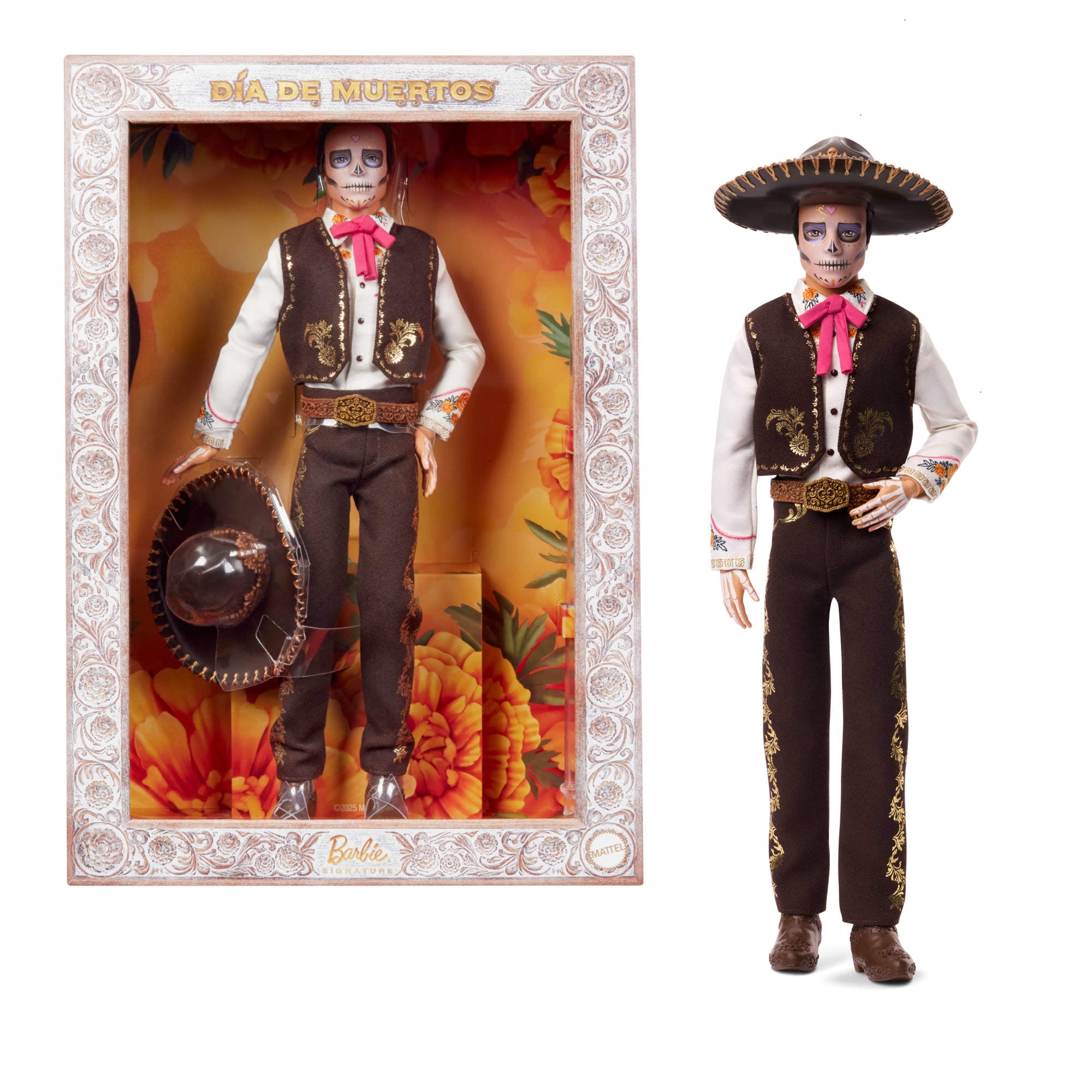 Barbie Signature Día De Muertos 2025 Collectible Ken Doll in Suit and Sombrero