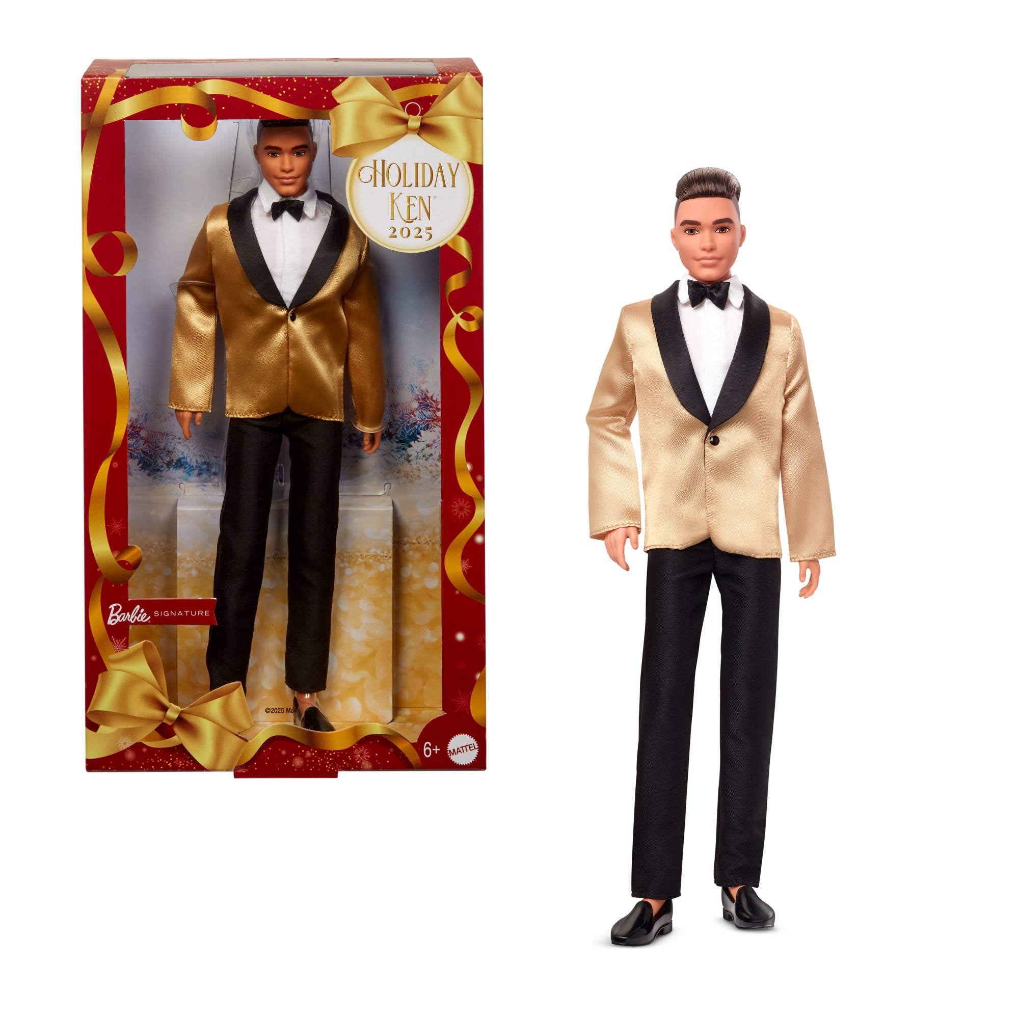 Barbie男性「ケン」フィギュア　ブラウンスーツセット【非売品】 Barbie Signature 2025 Holiday Light Brown Hair Ken Collectible