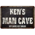 thumbnail image 1 of KEN'S Man Cave Black Grunge Sign Home Decor Gift Cave Funny 108120004017, 1 of 1