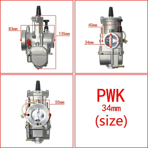 KENADA Motorcycle 24 26 28 30 32 34mm Universal RACING carburetor For Mikuni PWK carb Scooters ATV With Power Jet Dirt Bike