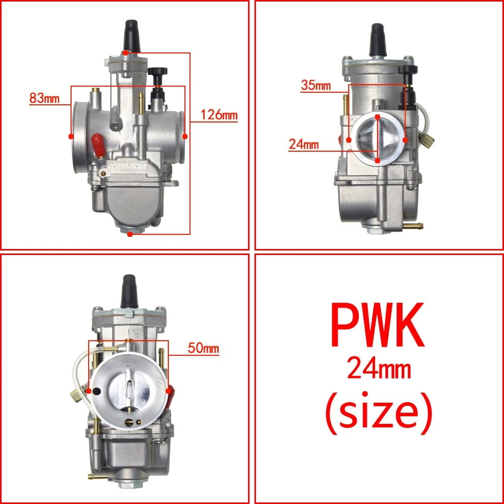 KENADA Motorcycle 24 26 28 30 32 34mm Universal RACING carburetor For Mikuni PWK carb Scooters ATV With Power Jet Dirt Bike