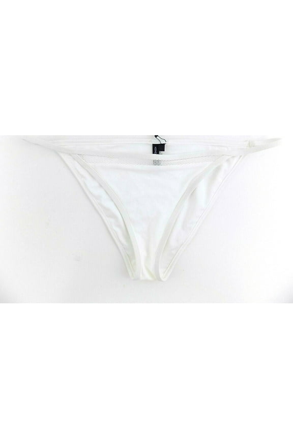 Bikini Triangle Mesh Bottom White