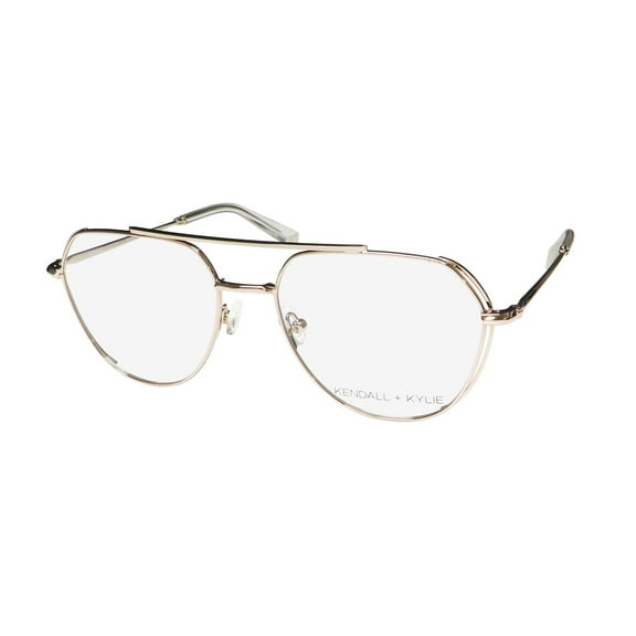 KENDALL + KYLIE KKO205 TYRA OVERSIZED PILOT SHAPE ELEGANT EYEGLASS FRAME/GLASSES