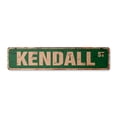 thumbnail image 1 of KENDALL Vintage Plastic Street Sign Childrens Name Room Sign | Indoor/Outdoor |  30" Wide, 1 of 4
