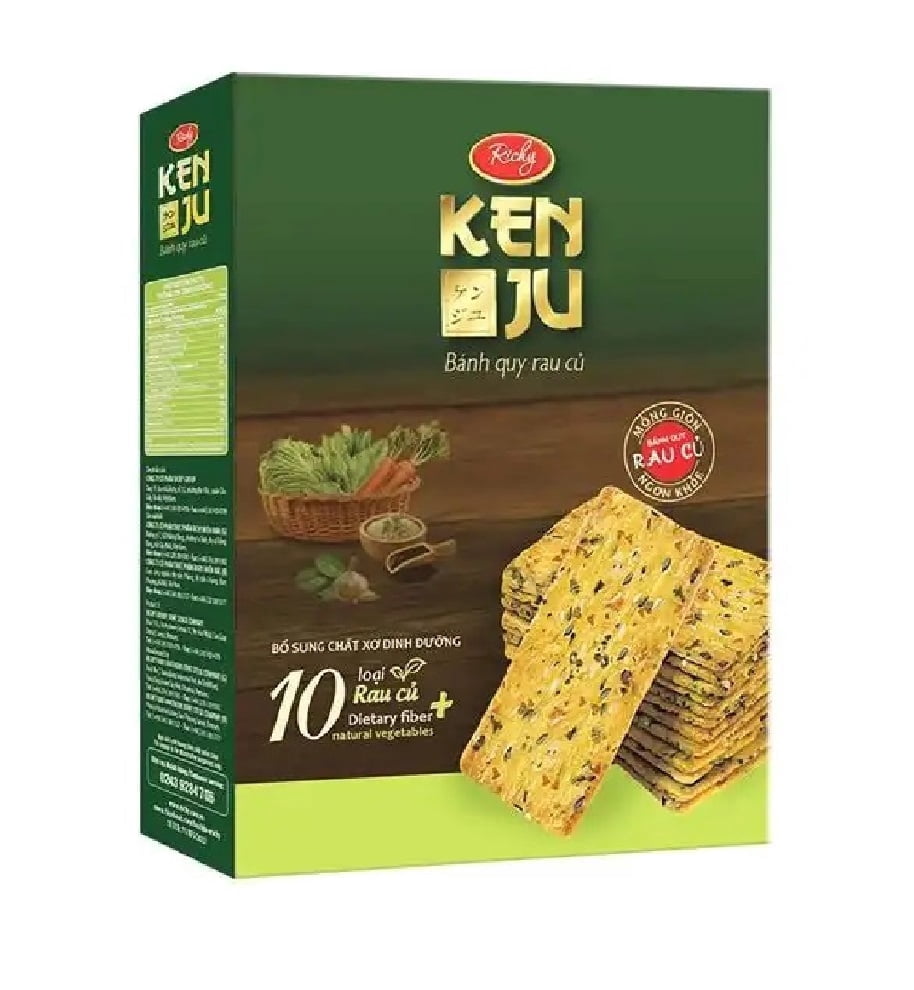 Richy Kenju Vegetable Thin Cracker Box 288g - Walmart.com