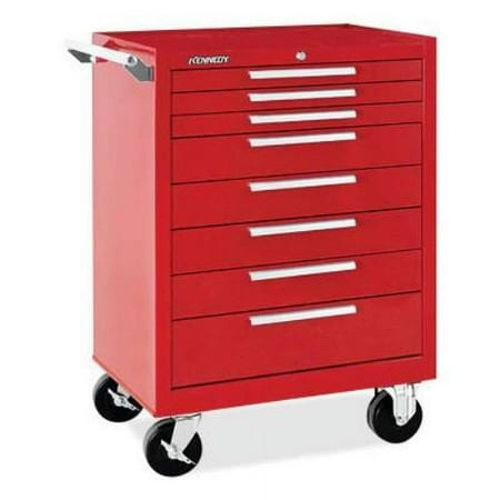 KENNEDY 378XR 00619 ROLLER CABINET 8 DRAWER RED