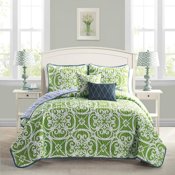KENNEDY 5PC Reversible Quilt set