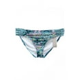 thumbnail image 1 of KENNETH COLE $54 NEW 5388 Printed Ruched Tab Bikini Womens Swim Bottom XL, 1 of 2