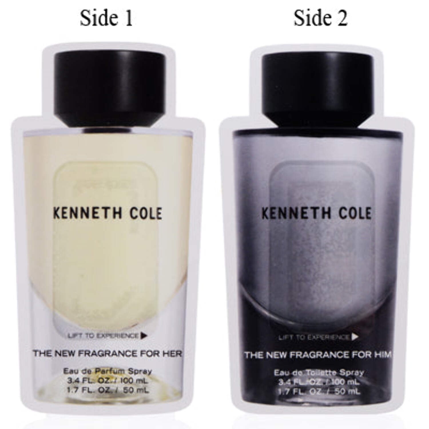 KENNETH COLE FOR HER/SEAN JON DISC COVER SCENTED CARDS