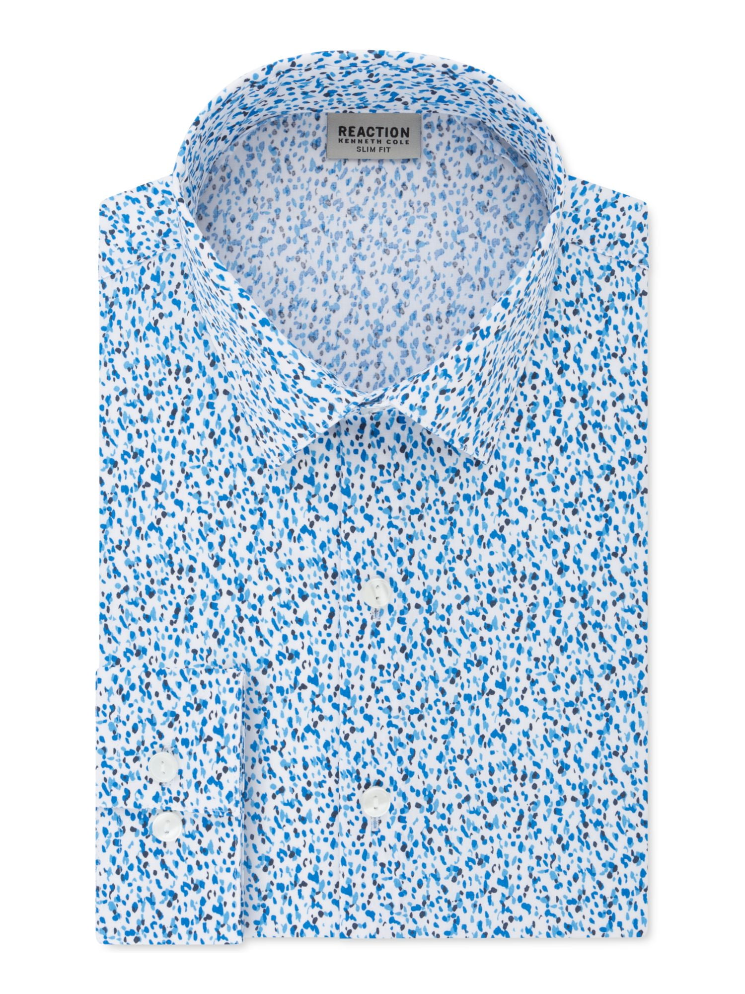 KENNETH COLE Mens Blue Speckle Collared Slim Fit Dress Shirt XL 17- 34/35 - Walmart.com KENNETH COLE Mens Blue Speckle Collared Slim Fit Dress Shirt XL 17- 34/35 - Walmart.com