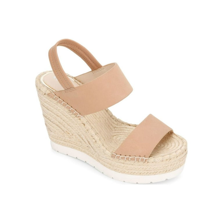KENNETH COLE NEW YORK Womens Beige 1 Platform 2 Banded Ankle Strap Olivia Simple Round Toe Wedge Slip On Espadrille Shoes 10 M Walmart