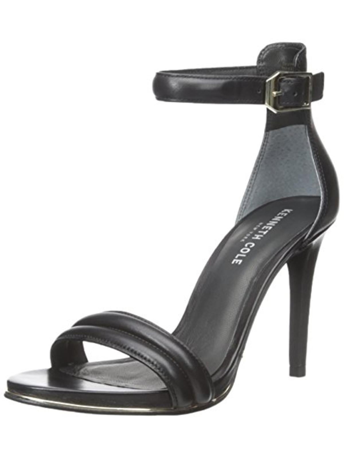 Kenneth Cole New York Women's Deandra Metallic Leather Ankle Strap Heel Gold Size 5 M