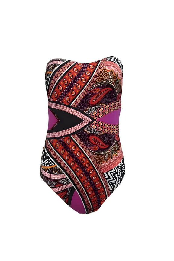 Women's Tummy Control One Piece Swimsuit, Pink, Medium