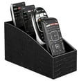thumbnail image 1 of KENOBE Remote Control Holder with 4 Compartments Trapezoid Design, Desktop Caddy Storage Stand Organizer for Remote Controllers, Office Supplies, Makeup Brush, Media Accessories, Black, 1 of 8