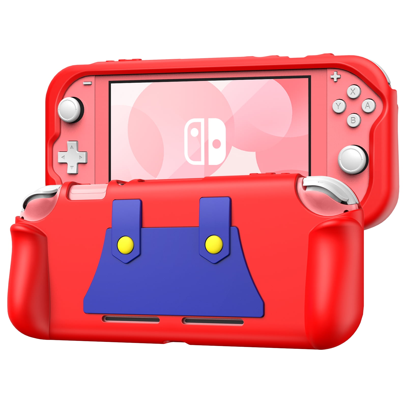 KENOBE Silicone Case Compatible with Nintendo Switch Lite 2019, Soft Lightweight Ergonomic Grip Protective Cover, Red