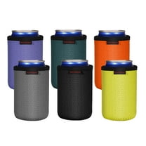 KENOBEE 6 Pack 12oz Standard Size Neoprene Can Cooler Sleeves - Insulated Non-slip Covers for Hard Seltzer, Beer, Soda, Energy Drinks and Water Bottles