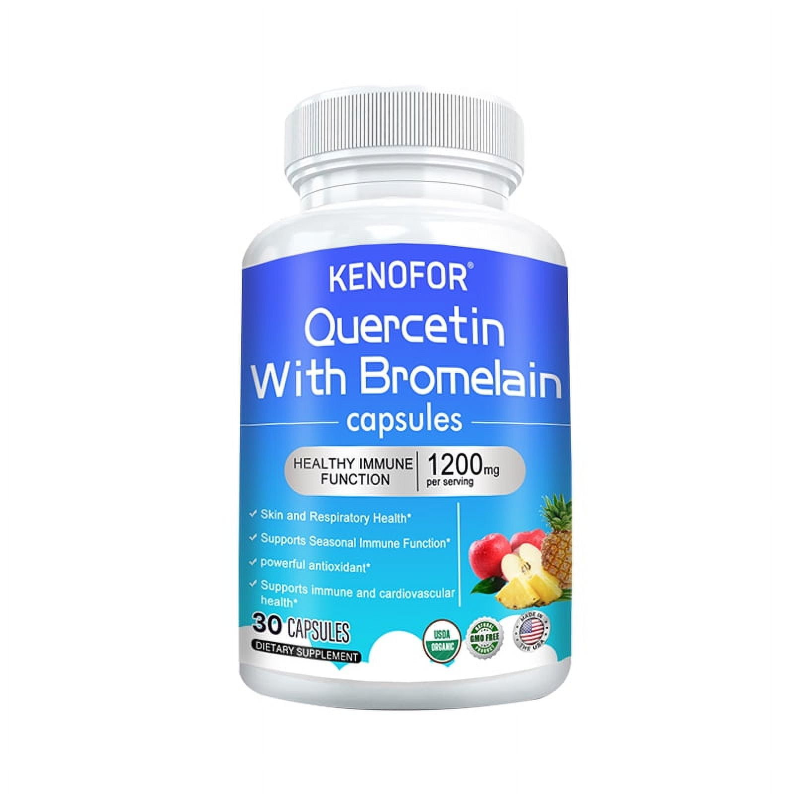 KENOFOR High Potency Quercetin & Bromelain 1200 MG, powerful