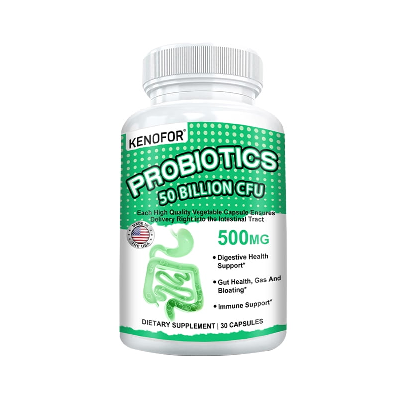 KENOFOR Probiotic 50 Billion for Women and Men with Lactobacillus Acidophilus for Digestive
