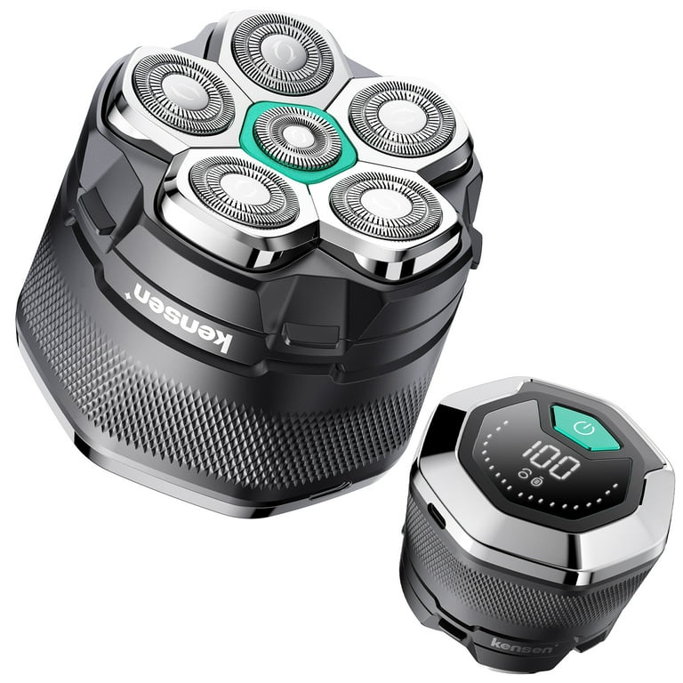 新到着 KENSEN Rechargeable Men, Bald for Shaver Head Electric 6D 脱毛・除毛