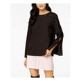 thumbnail image 1 of KENSIE $69 Womens New 1169 Red Slitted Bell Sleeve Crew Neck Casual Top M B+B, 1 of 3