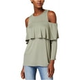 thumbnail image 1 of Kensie Womens Cold Shoulder Knit Blouse, 1 of 1