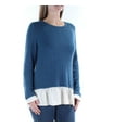 thumbnail image 1 of KENSIE $79 Womens New 1325 Blue Tunic Sweater M B+B, 1 of 2