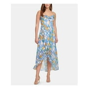 chinese dress ladies Kensie Women's Botanical Floral Print Maxi Dress, Black Combo, L at Amazon  Women's Clothing store