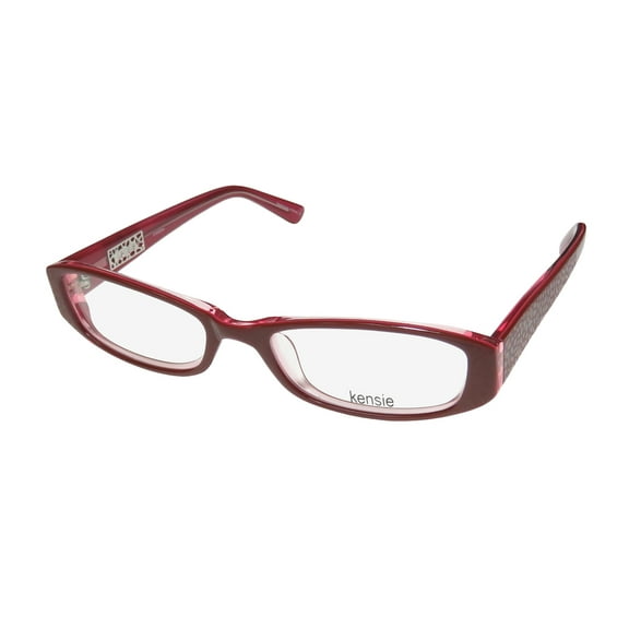 NEW KENSIE CREATIVE WOMENS/LADIES DESIGNER FULL-RIM LIPSTICK AFFORDABLE AUTHENTIC BEAUTIFUL CLASSY FRAME DEMO LENSES 49-17-135 EYEGLASSES/EYE GLASSES