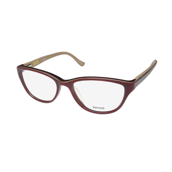 KENSIE GORGEOUS CATEYE TWO-TONE COLORFUL AMERICAN DESIGN EYEGLASS FRAME/GLASSES