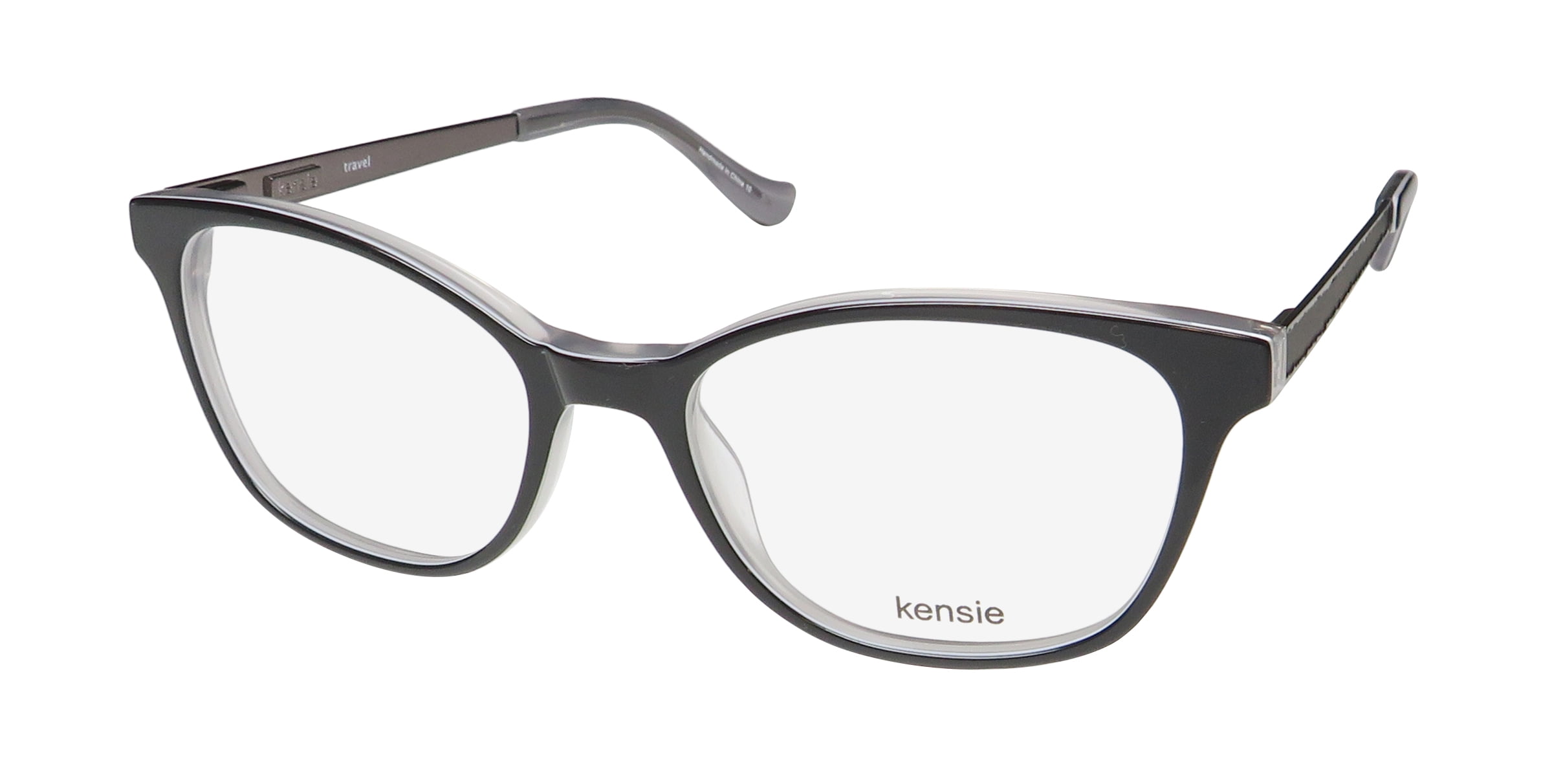 KENSIE TRAVEL CATEYE LENSES FOR SCHOOL/WORK/OFFICE RETRO EYEGLASS FRAME
