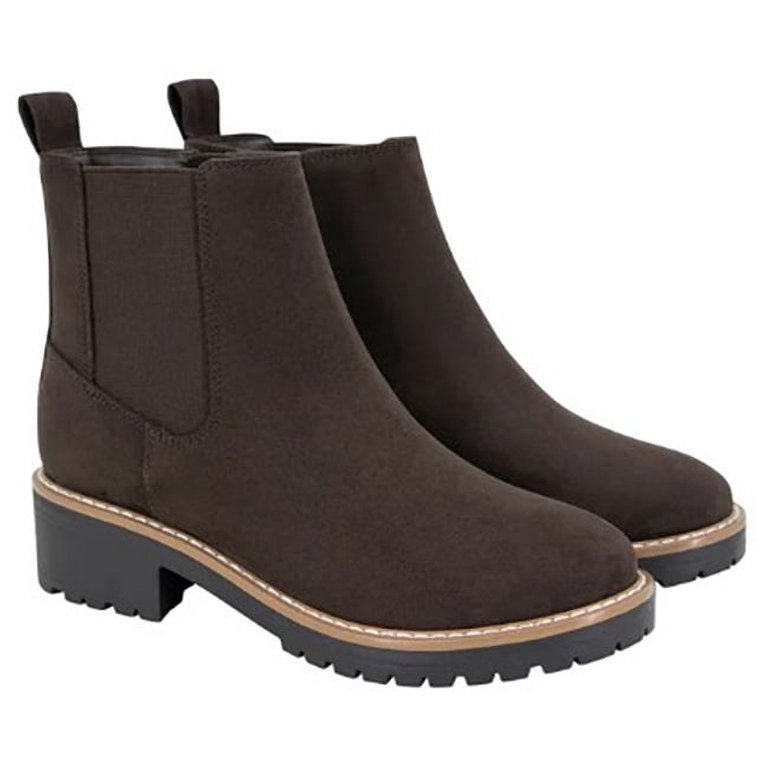 KENSIE Women Kayla Suede Boot In Brown, 6.5 - Walmart.com display picture 2