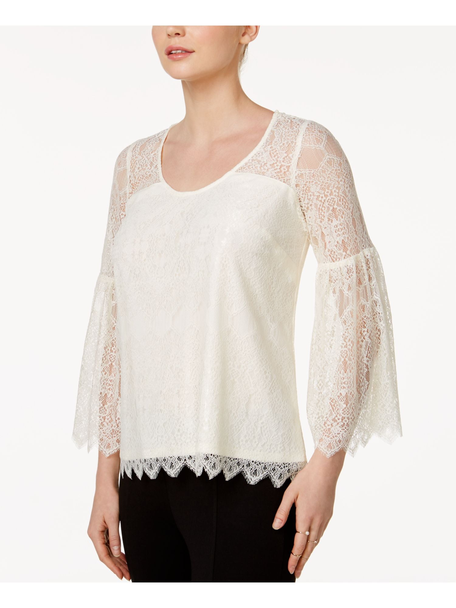 loft white lace top