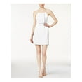 thumbnail image 1 of KENSIE Womens White Spaghetti Strap Above The Knee Sheath Dress Size: XL, 1 of 3