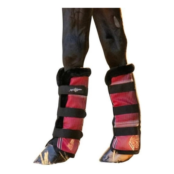 KENSINGTON PROTECTIVE PRODUCTS Pair Merlot Medium Horse Fly Boots (KFB200M165)