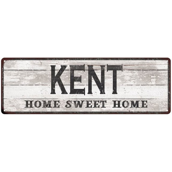 KENT Home Sweet Home Country Look Gift 6x18 Metal Sig 206180045114