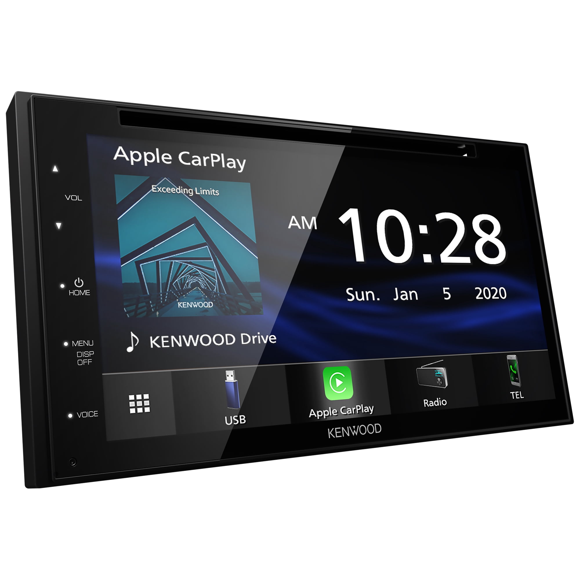 KENWOOD DDX5707S 6.8-In. Car In-Dash Unit, Double-DIN with Bluetooth, DVD, Apple CarPlay, Android Auto, and SiriusXM Ready