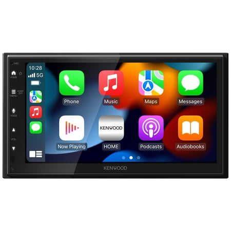 KENWOOD DMX500S 6.8" Touchscreen Car Stereo with Wireless & Wired Apple CarPlay and Android Auto – Easy Install Short Chassis (New)
