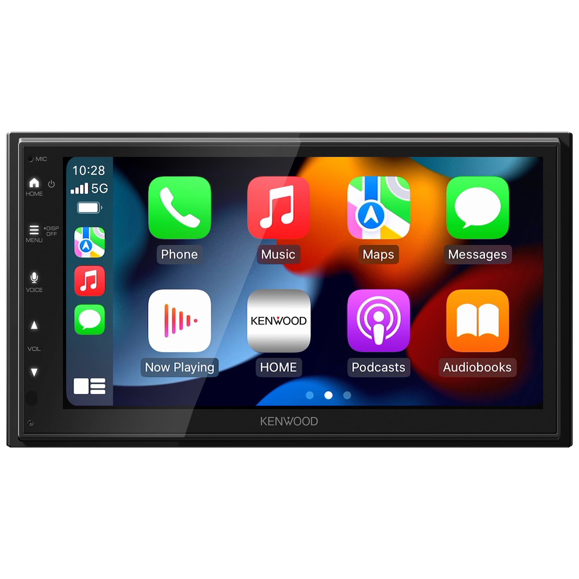 KENWOOD DMX5710S 6.8-In. Car In-Dash Unit, Double-DIN Digital Receiver with WSVGA Touch Screen, Wireless Android Auto/Apple CarPlay, and SiriusXM Ready
