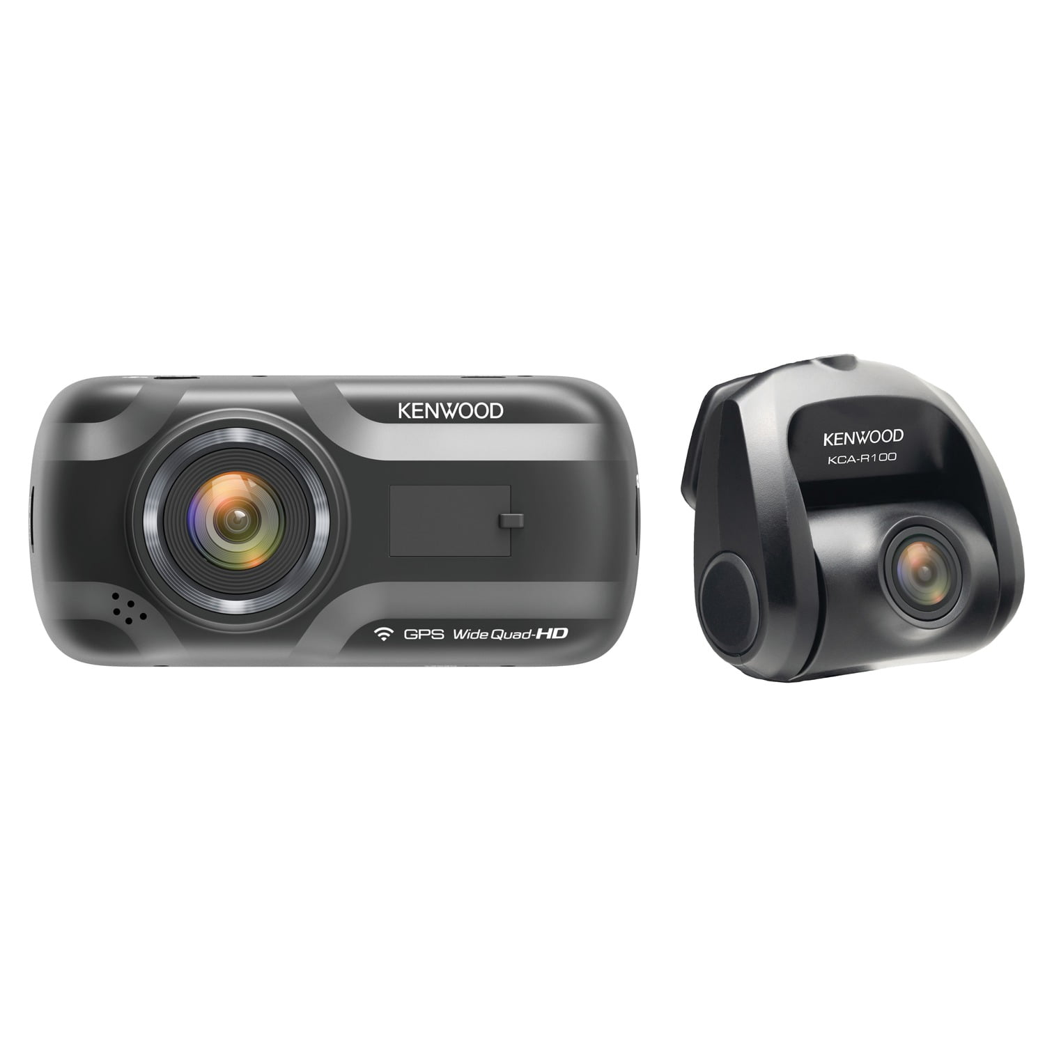KENWOOD DRV-A501WDP Dual-Camera Wide-Quad HD Drive Recorder with 3-Inch  LCD, Wi-Fi, and GPS
