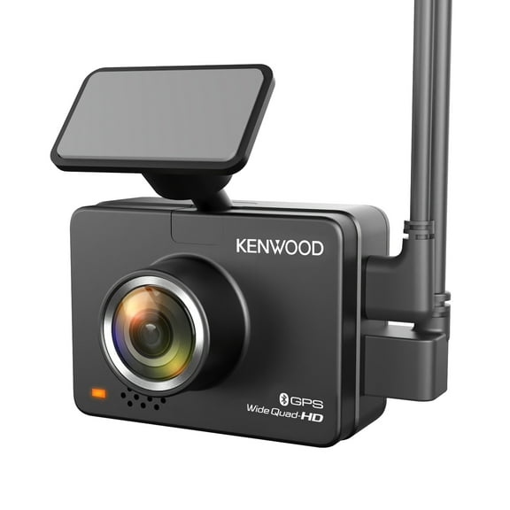 KENWOOD DRV-A510WDP Front 1440p and Rear 1080p Compact Dash Cams with 2-In. Display