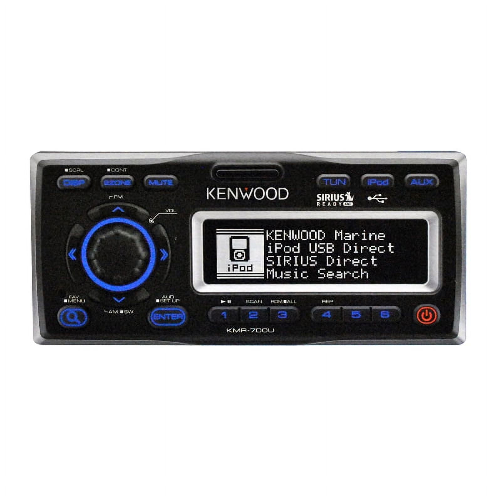 KENWOOD KMR700U MARINE AUDIO SINGLE DIN DIGITAL MEDIA STEREO WITH USB
